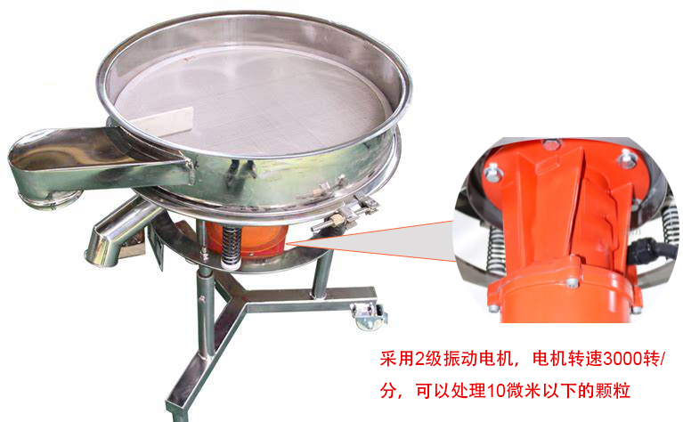 高頻篩特點：框體加高可防止漿液往外飛濺；加擋料板可加快排料，提高篩分效率