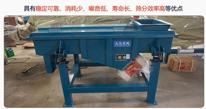 具有穩定可靠、消耗少、噪音低、壽命長、振型穩、篩分效率高等優點